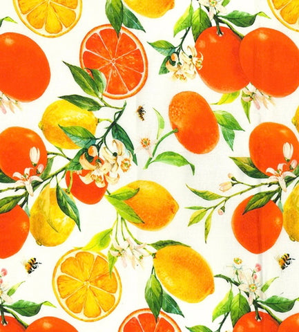 Mavis Dress-  Oranges and Lemons